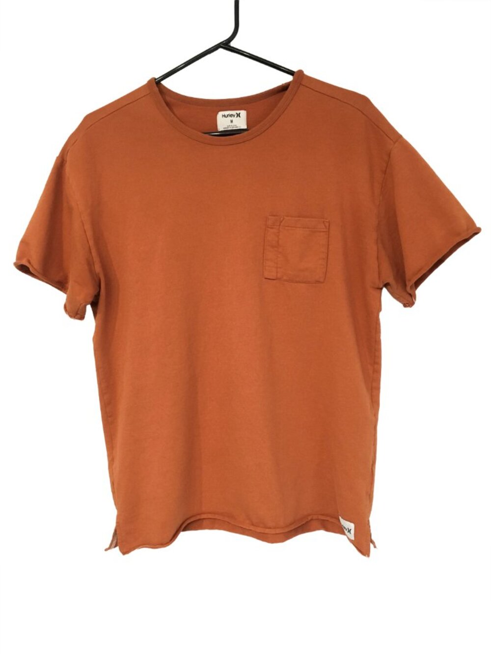 Hurley Men's Burnt Orange T-Shirt Size Medium